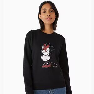 Kate Spade Black Top with Red Graphic
